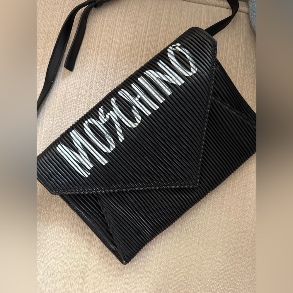 Moschino Black Leather Cross-body bag